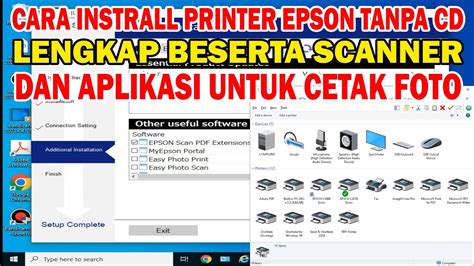 Cara Install Printer Epson Tanpa Cd Lengkap Beserta Scanner Epson YouTube