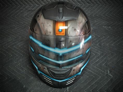 Dead Space motorcycle helmet is a work of art