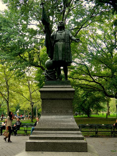 Columbus Statue Central Park New York City Places And Spaces