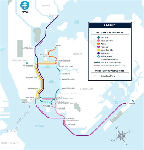 NYC Public Ferry Map