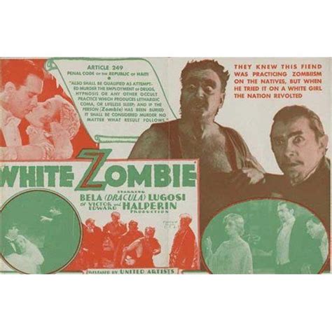 White Zombie Poster 27 X 40 Inches 69cm X 102cm 1932 Style B