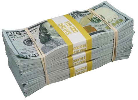 Cash Money Stack Glossy Poster Picture Photo Banner Print 100 Dollar