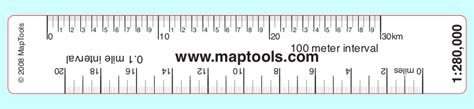 Maptools Product 1280000 Scale Map Ruler