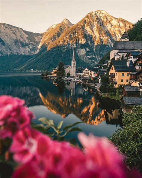 This Picturesque Austrian Village Sits Right Along Waters Edge Inside A