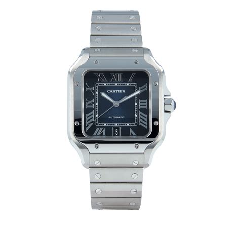 Cartier santos triple 100 of classic black and white senior jewelry three sides wrist watch. Cartier Santos (L) Acero *Nuevo a estrenar* | Comprar ...