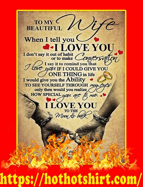 Hot Hot To My Beautiful Wife Poster