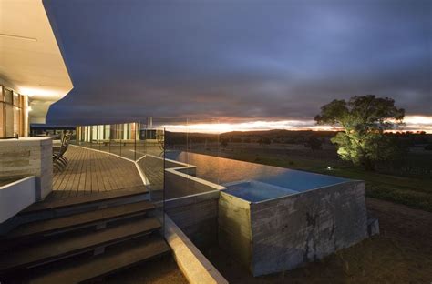 Stunning Infinity Edge Pool Overlooking Vineyard On Modern Design House