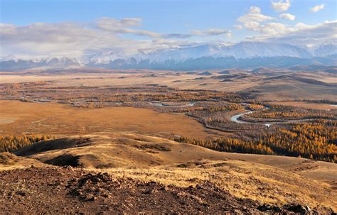 Kuray Steppe In Autumn Altai Republic Russia Oc 5265 × 3375