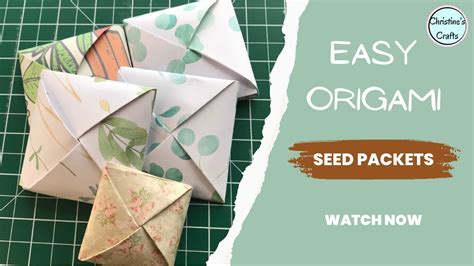 How To Make Quick And Easy Origami Seed Packets Youtube