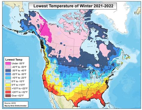 Lowest Temperature Of Winter 2021 2022 Using Maps On The Web