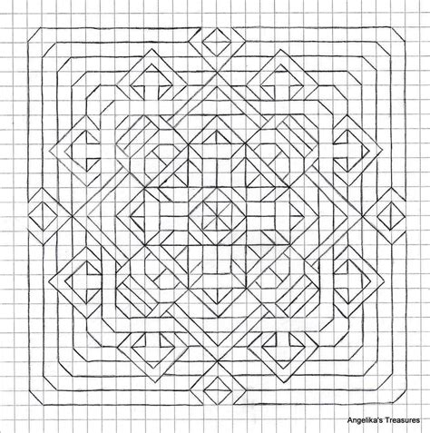 Geometric Patterns Drawing Mandala Design Pattern Pixel Art Pattern