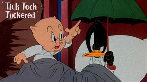 Tick Tock Tuckered 1944 Looney Tunes Porky Pig And Daffy Duck Cartoon
