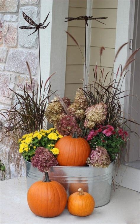 Pretty Fall Window Box And Container Ideas Fall Front
