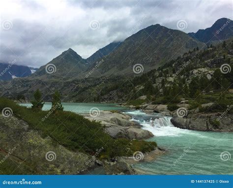 Darashkol Turquoise Mountain Lake Altai Mountains Siberia Russia