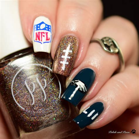 Super Bowl Lii Nail Art Polish And Paws