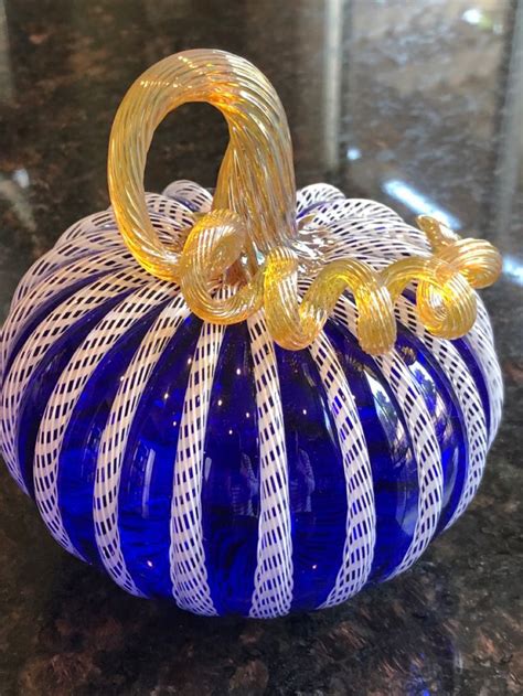 Hand Blown Glass Pumpkin From Hanson And Hanson San Carlos Ca Glass