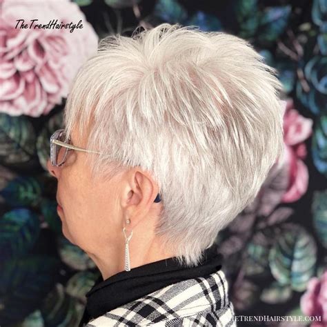 Pixie with bangs looks awesome and not only gives you youthful look but it is also easy to manage. Stark White Layered Crop - 20 Best Short Hairstyles and Haircuts for Women over 60 - The ...