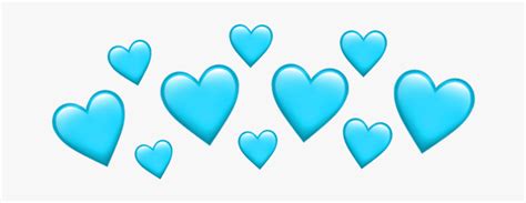 Blue Blueemoji Bluecrown Crown Emoji Emojiiphone Orange Heart
