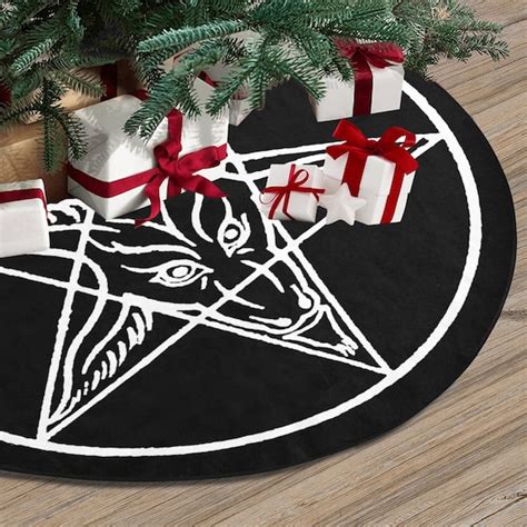 Satanic Skirt Tree Gothic Christmas Decor Halloween Gothic Etsy