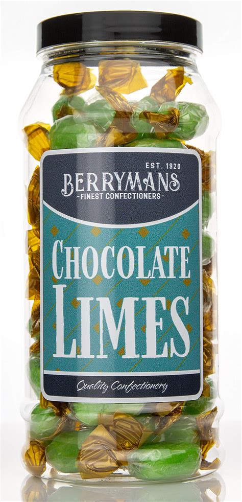 Buy Original Chocolate Limes Choc Retro Sweets T Jar By Berrymans