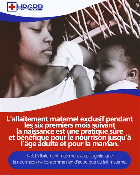 Que Retenir Sur Lallaitement Maternel Exclusif Hpgr Bukavu