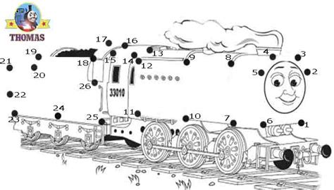 Thomas & friends coloring pages. Play Online Game Puzzle Thomas The Train Dot To Dot For ...