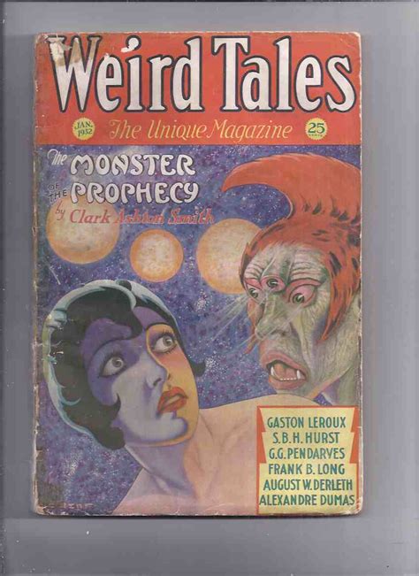 Weird Tales Magazine Pulp Volume 19 Xix 1 January 1932 Monster Of The Prophecy