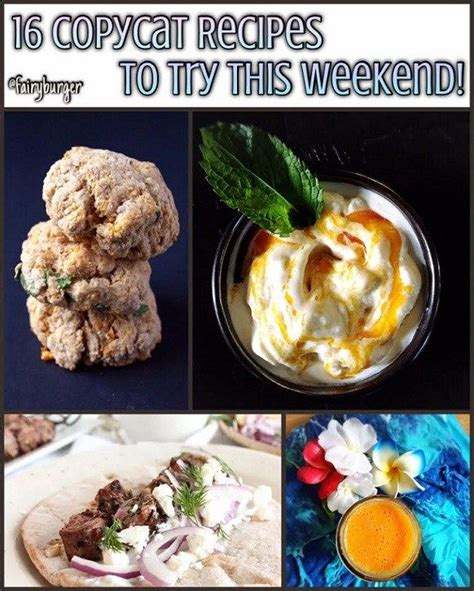 16 Copycat Recipes To Try This Weekend | Recipes, Good healthy recipes, Copycat recipes