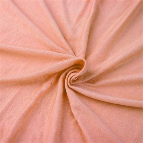 Peach Papaya Light Weight Rayon Spandex Jersey Knit Fabric 160 Gsm