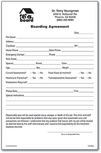 Pet Grooming Consent And Release Form