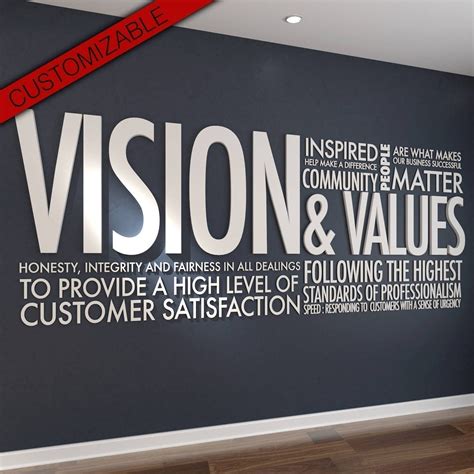 Vision And Values Office Interior Design 3d