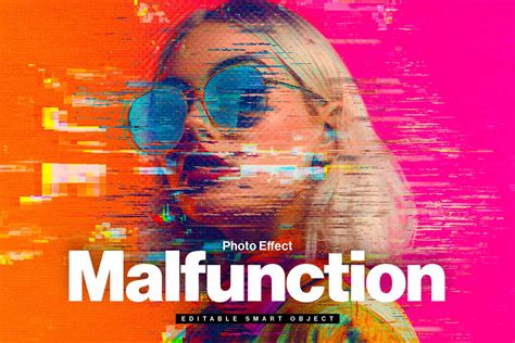 Malfunction Photo Effect Template Designercandies