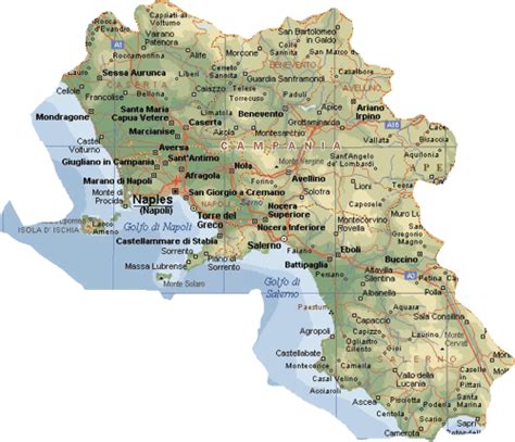 Cartina Della Campania