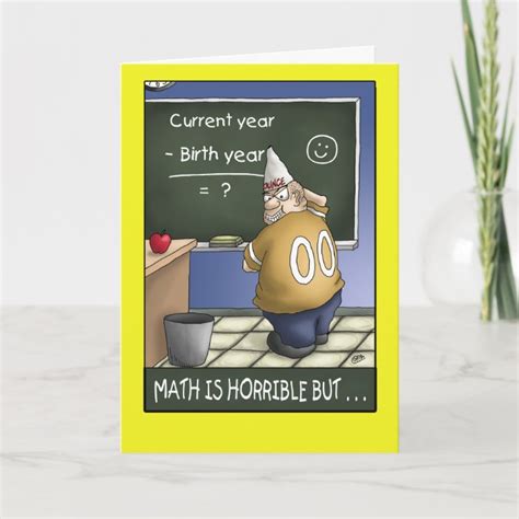 Funny Birthday Card Birthday Math 2 Card