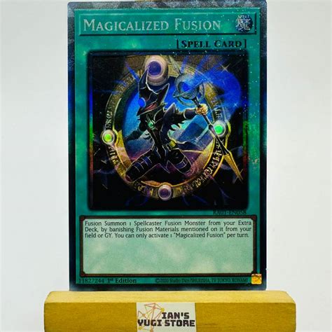 Yu Gi Oh Magicalized Fusion Prismatic Collectors Rare Ra01 Shopee