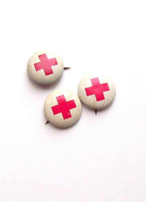 Red Cross Tin Lithograph Pins By Thesame On Etsy 1200 American Red