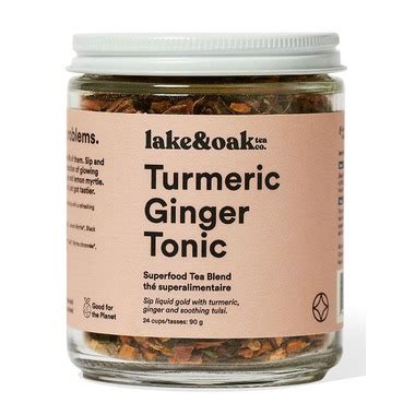 Buy Lake Oak Tea Co Turmeric Ginger Tonic Superfood Tea Blend At