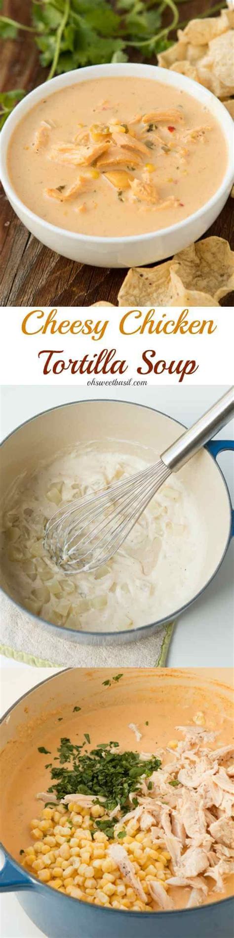 There is so much depth and flavor in each bowl of soup, this will quickly become a family favorite! Cheesy Chicken Tortilla Soup | Recipe | Cheesy chicken ...