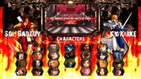 New Stage Select With Images Guilty Gear Xx Bloodshed Mod For Mugen