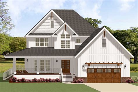 Plan 46360la 4 Bedroom Farmhouse Plan With Wraparound Front Porch