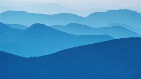 Wallpaper Mountains Lake Placid Minimal Blue 4k