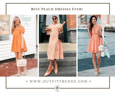 20 Best Peach Dresses And Tips On How To Wear A Peach Dress