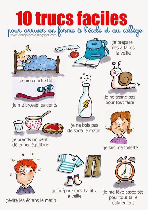 35 Daily Routine La Routine French Thematic Unit Ideas Teaching French Teaching Learn French