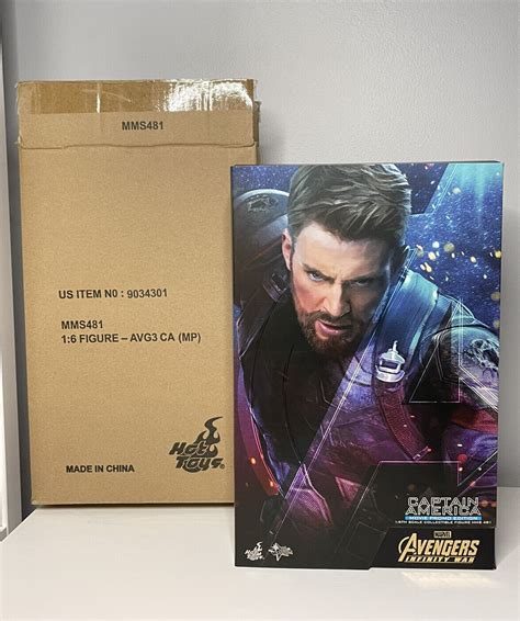 Hot Toys Mms481 Avengers Infinity War Captain America Movie Promo Ed 1 6 Scale 4897011186047 Ebay