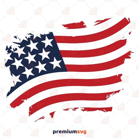 Distressed American Flag Svg Cut Files 4th Of July Svg Premiumsvg