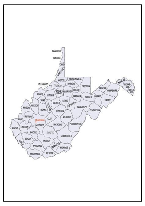 West Virginia County Map Map Of Wv Counties And Cities