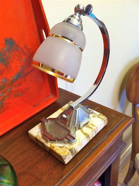 Antiques Atlas Art Deco Desk Lamp Chrome On Marble Art Deco Desk