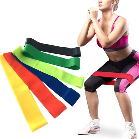 Merotable Resistance Loop Exercise Bands With Instruction Guide And