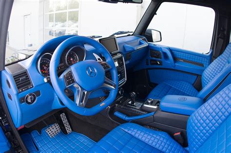 Mercedes Benz G500 4x4 Interior Blue And Black G Wagon Interior