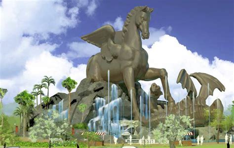Gulfstream Park Proposes 110 Foot Pegasus And Dragon Statue